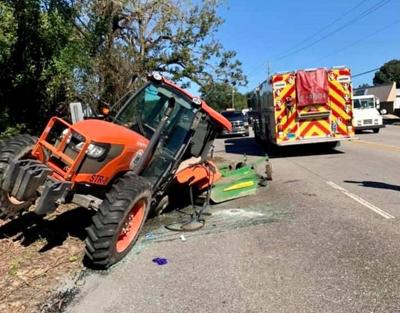 Tractor wreck