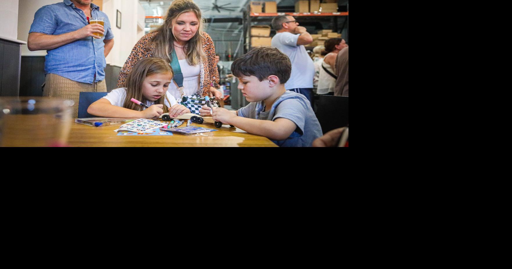 Drafting race cars for boy scouts