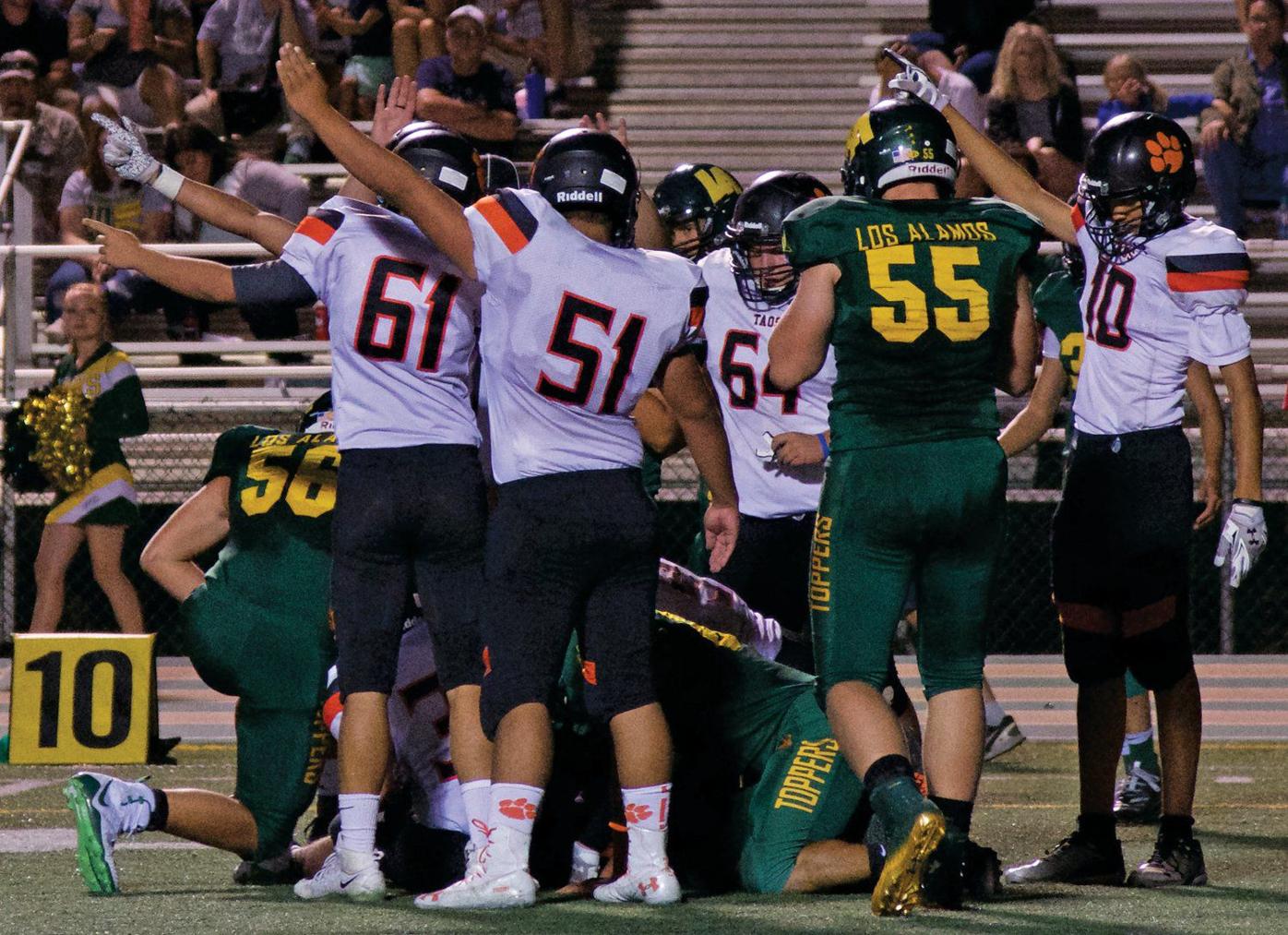 Taos Tigers football rising stars begin to shine in victory over Los Taos Tigers football rising stars begin to shine in victory over Los