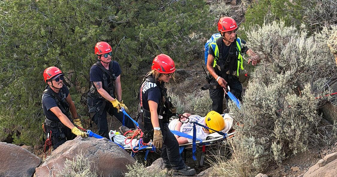 Injured woman, 28 weeks pregnant, rescued from Rio Grande Gorge