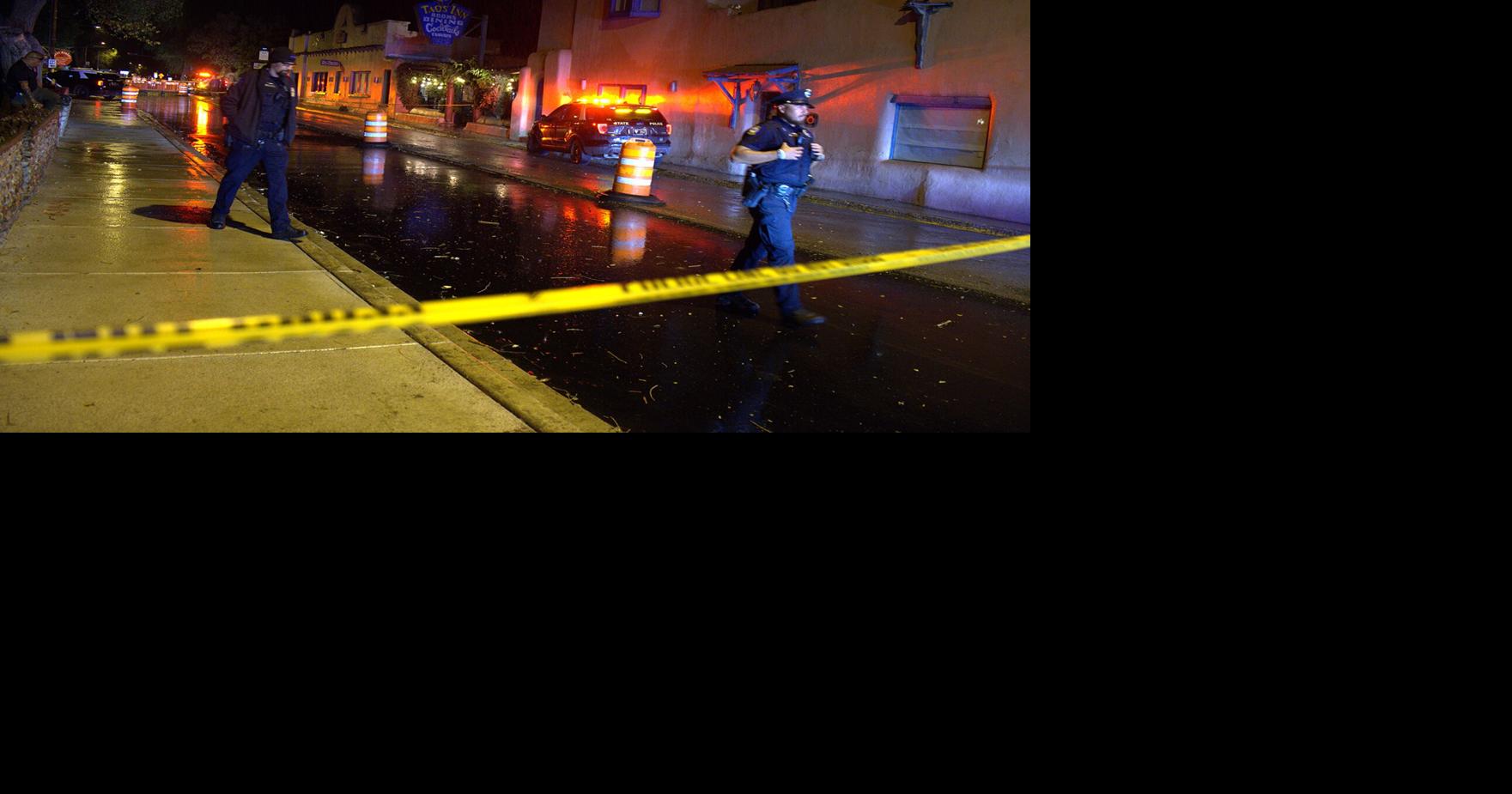 New Mexico State Police cruiser crashes into wall of Historic Taos Inn