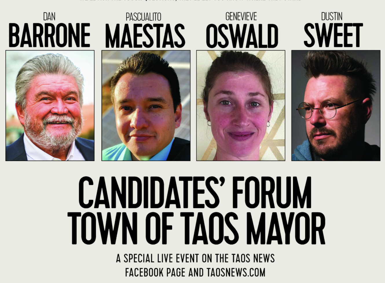 Taos News, Taos County Chamber forum for Taos mayor set for Monday