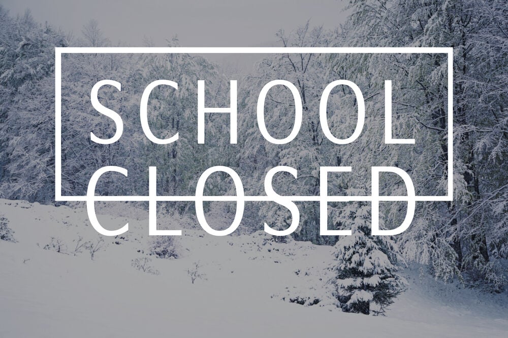 school closed snow