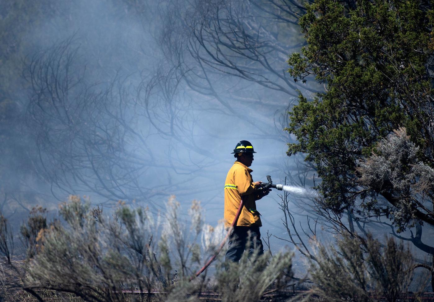 Taos County firefighters put out small forest fire near Talpa