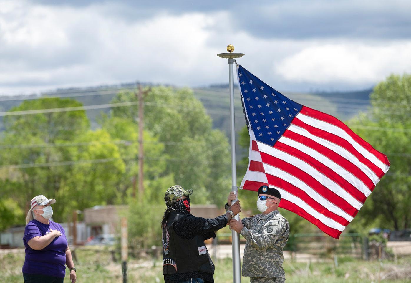 Photo Gallery Memorial Day flag raising at Taos Veterans Living Memorial Park Local News