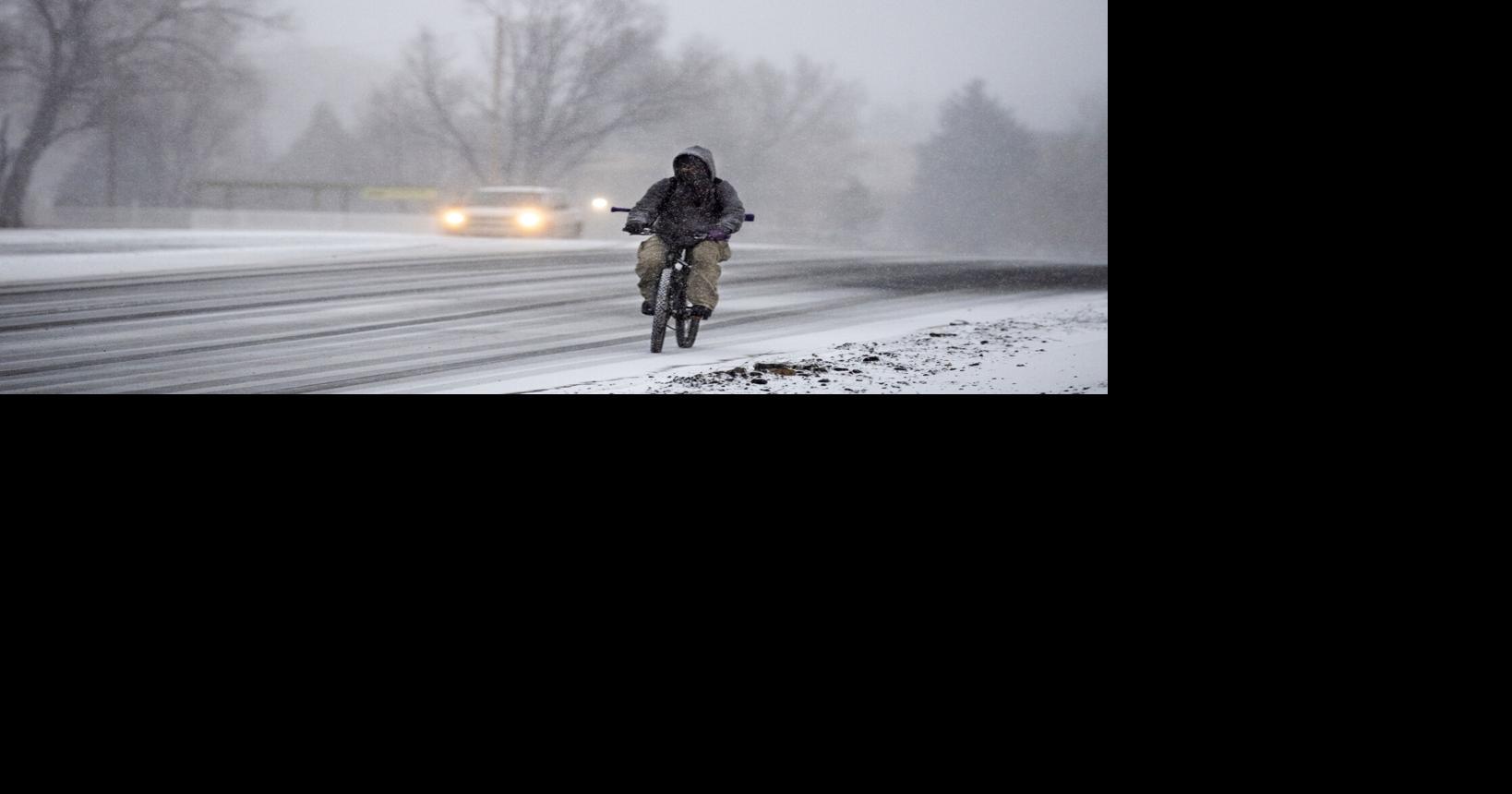 Snow blankets mountains, icy roads creates hazardous driving conditions ...