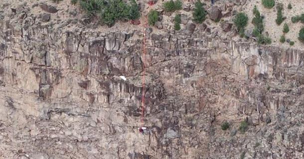 Woman, 28 weeks pregnant, rescued from Taos Rio Grande Gorge
