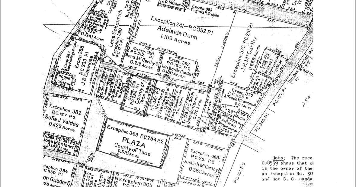 Feds granted Taos Plaza to county in 1935, records show - Vimarsana News