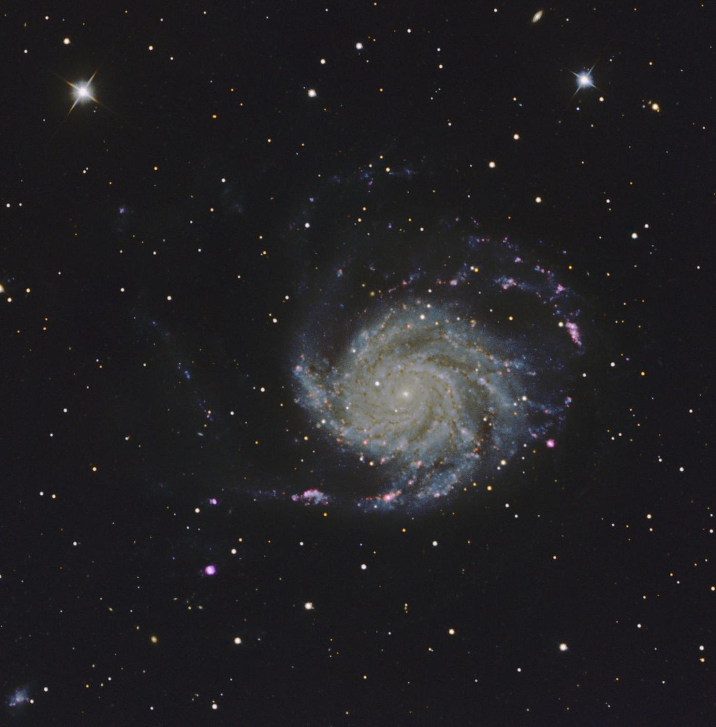 Astronomy M101 is the pinwheel galaxy Great-outdoors taosn image