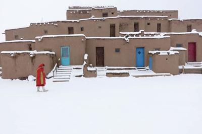 Taos Pueblo Christmas Day 2022 La Nochebuena | Taos Aglow | Taosnews.com