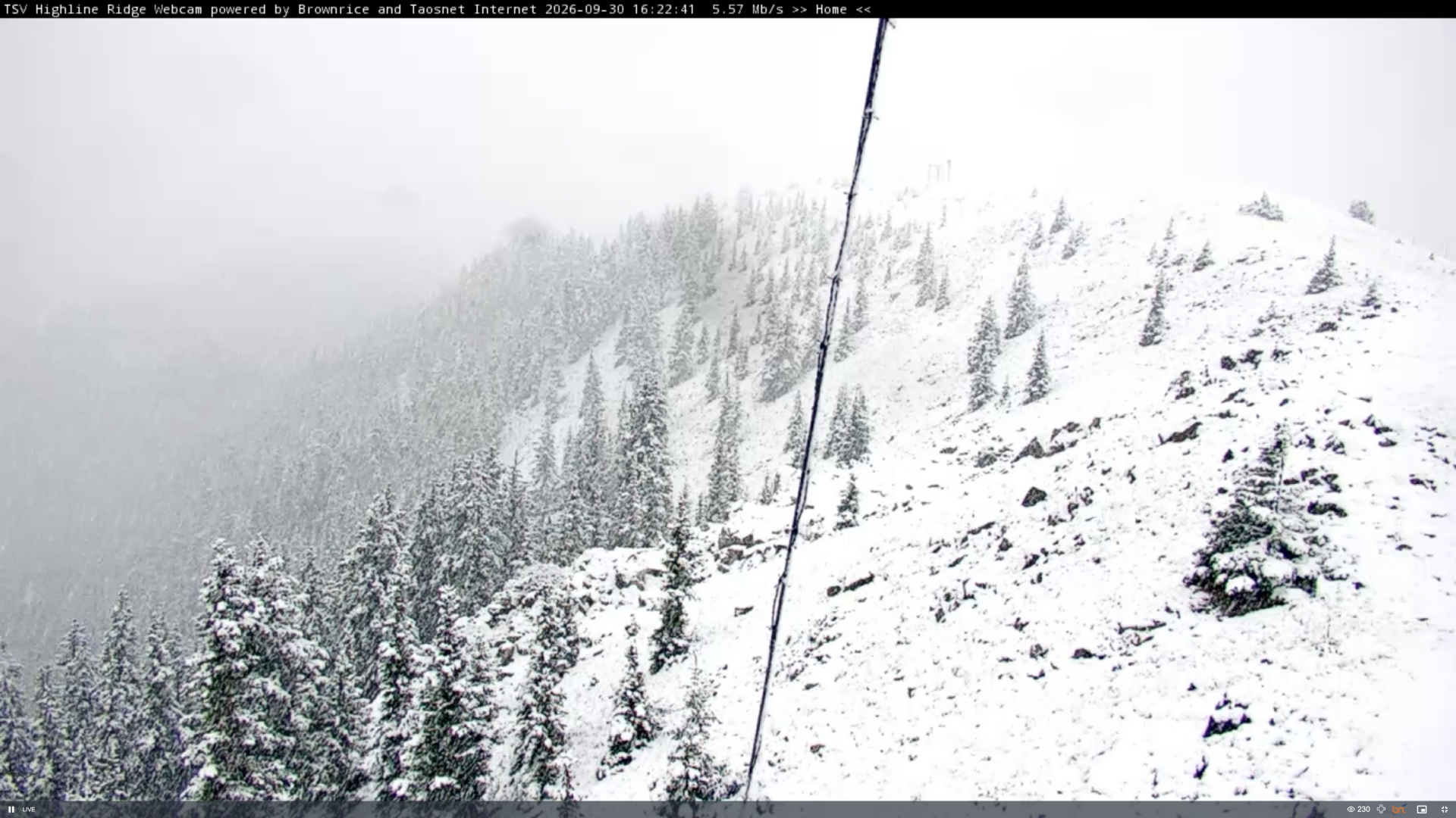 First snow of the fall arrives at Taos Ski Valley