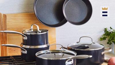 Ceramic-coated pans are not made with PFOA, PFAS, lead or cadmium, meaning they will not leach chemicals into your food when used at high heats.