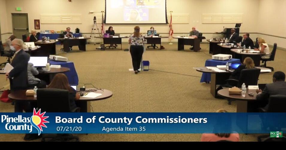 County Commission’s first inperson meeting in months includes 14