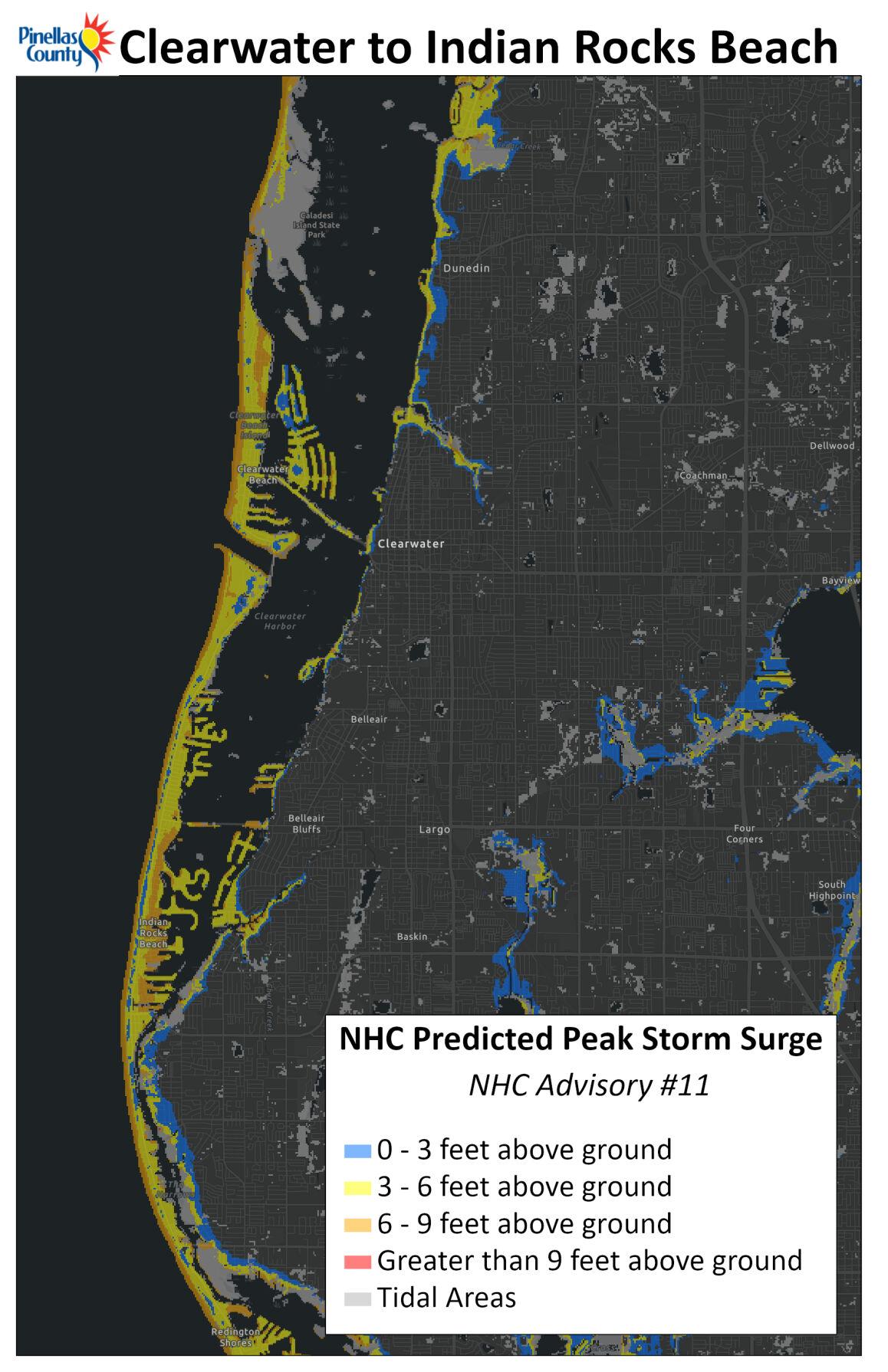 Take a close look at the storm surge forecast around Pinellas