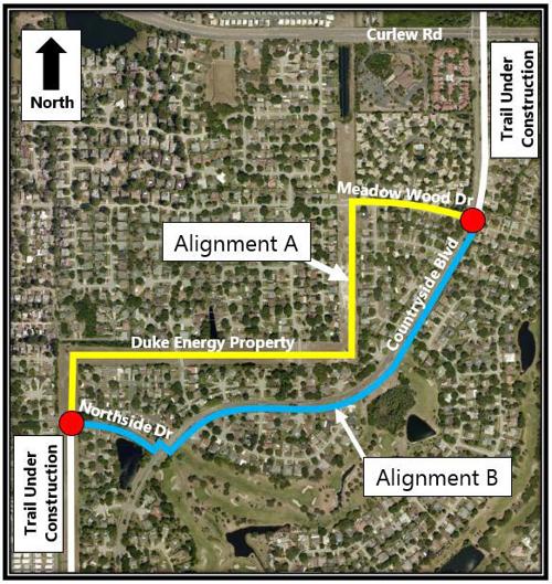 Commission struggling to find solution to complete north gap of Pinellas Trail