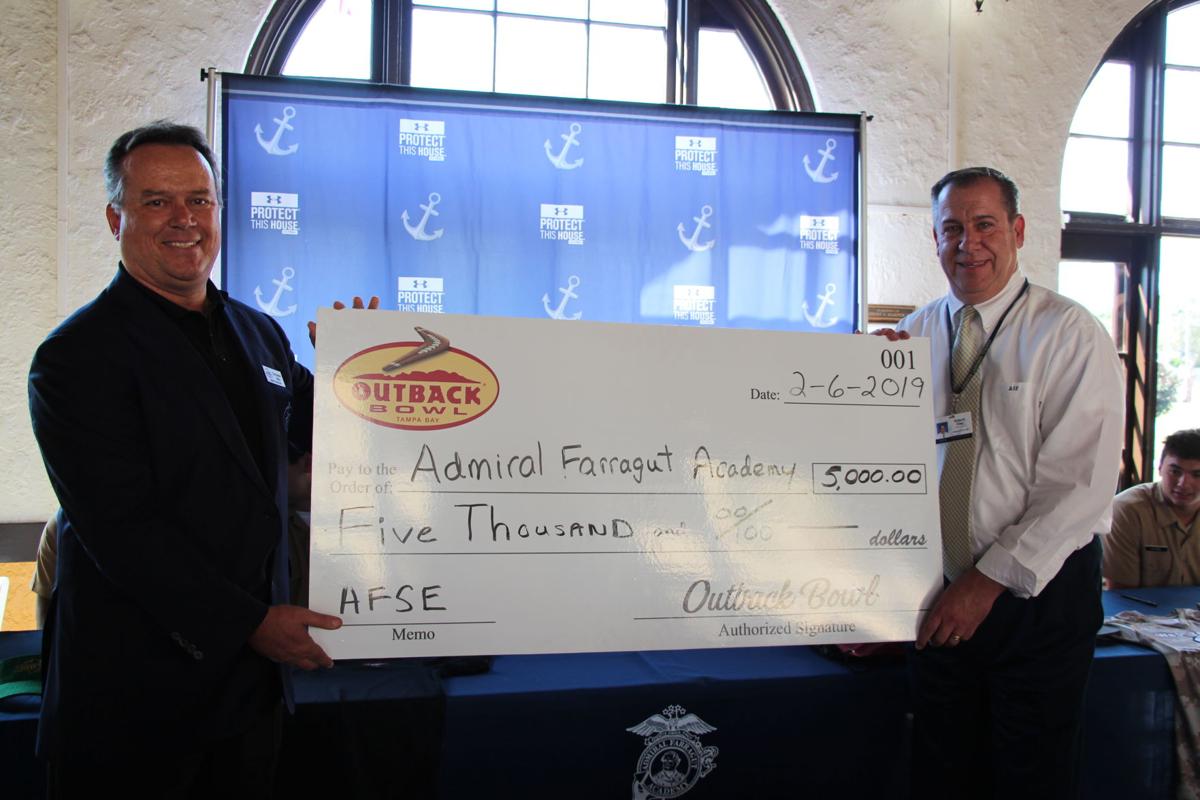 Admiral Farragut Academy awarded $5,000 by Outback Bowl ...