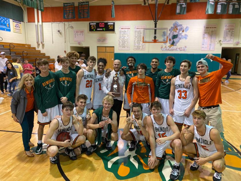 Seminole High Boys Basketball Team Scores District Title
