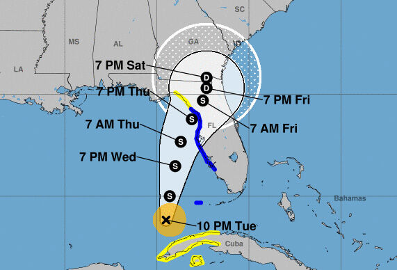 Tropical Storm Warning Issued For Florida West Coast Including Pinellas County Pinellas County Tbnweekly Com