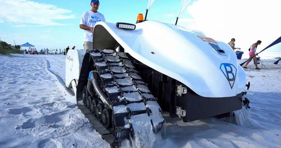 Pinellas rolls out BeBot, a beach-cleaning robot - Vimarsana News