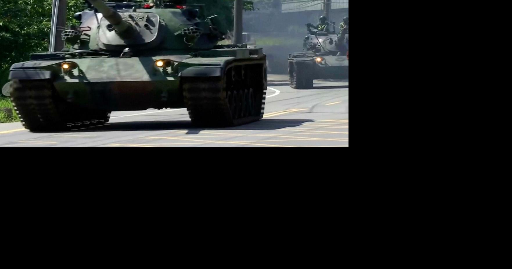 Taiwan begins 5-day military drill with tanks patrolling streets Taiwan has launched a five-day set of military drills aimed at boosting combat readiness against potential Chinese attacks By JOHNSON LAI and HUIZHONG WU - Associated Press Jun 22, 2026 Jun 22, 2026 Updated 51 mins ago