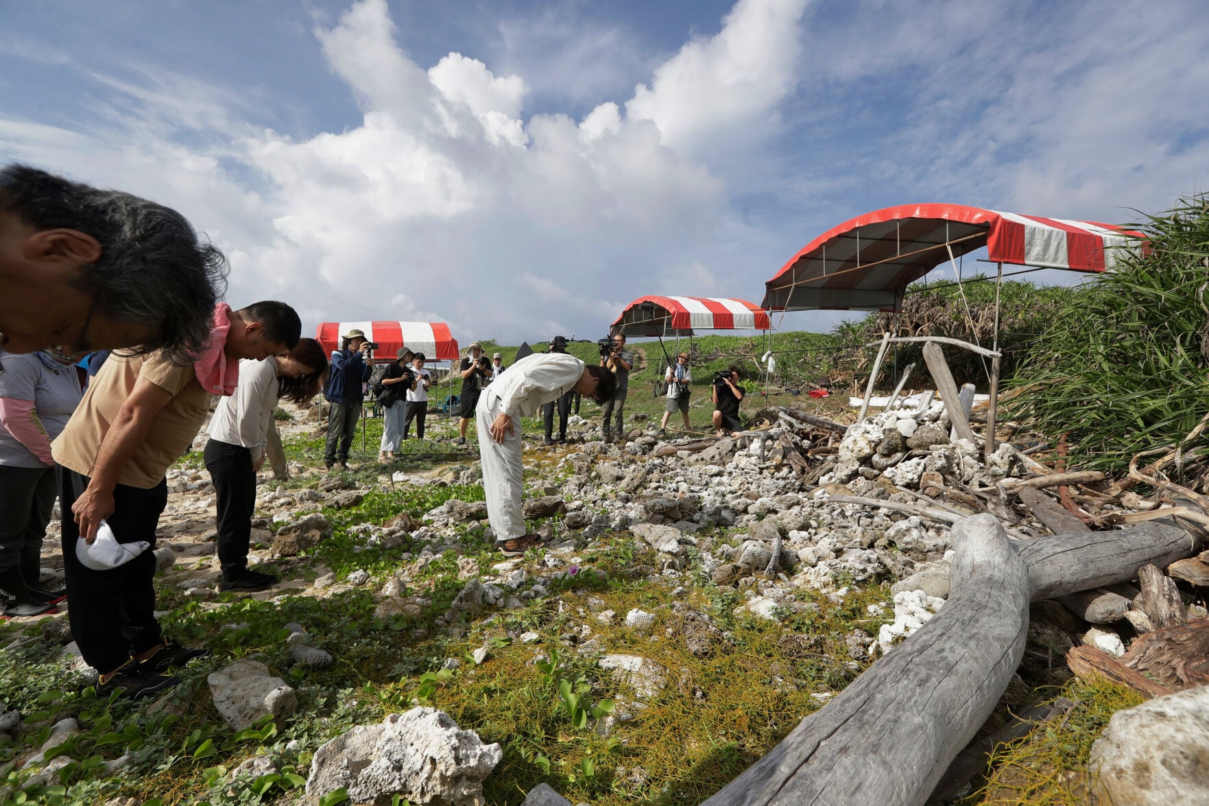 An excavation in Taiwan searches for remains of Japanese soldiers