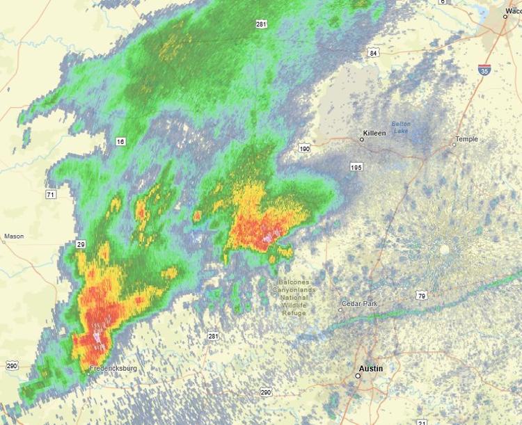 Weather alert: Severe thunderstorm watch issued for Central Texas ...