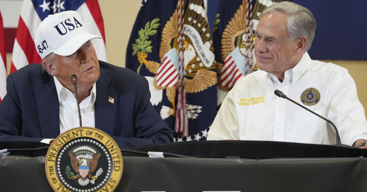 Gov. Greg Abbott, long a defender of states' rights, embraces Trump's push to expand presidential power