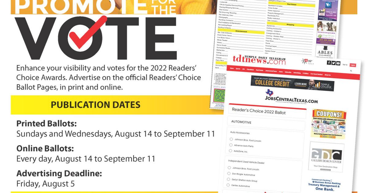 2022 Readers Choice Ballot Media Kit | | tdtnews.com
