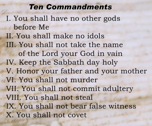 Updated Ten Commandments Ten Commandment posters placed in all Temple ISD classrooms, installs ...