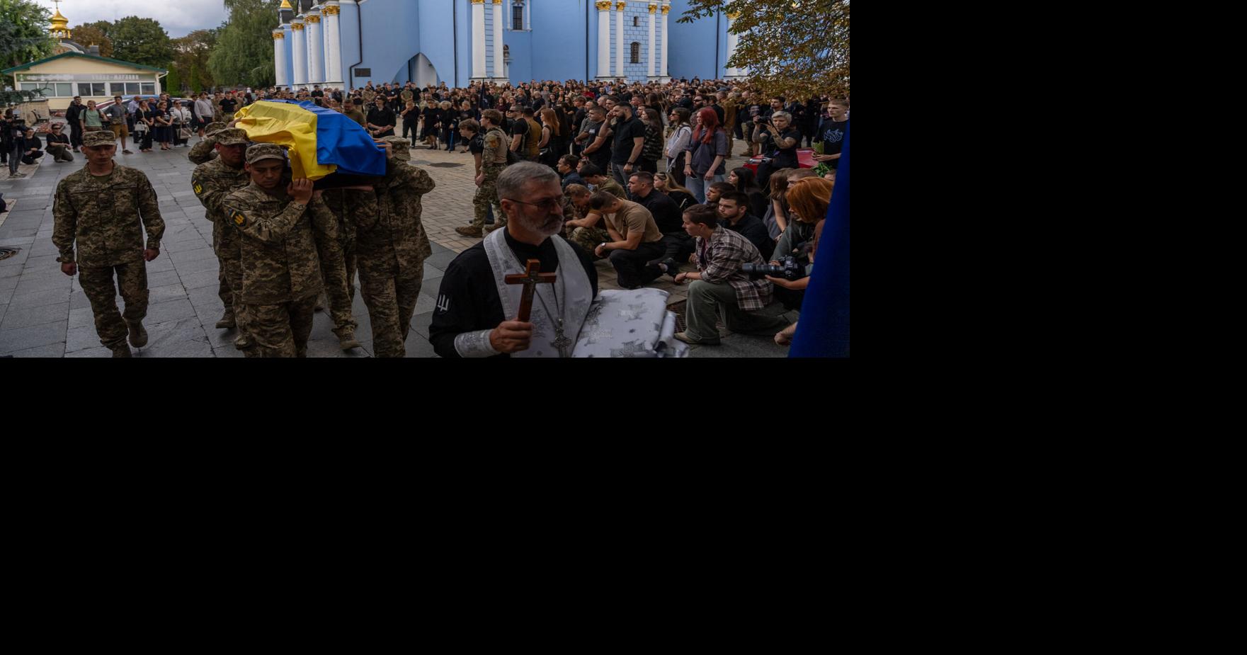 A pregnant soldier mourns her 21-year-old husband at his funeral in Ukraine A pregnant woman in Kyiv mourns her 21-year-old husband, who was killed in action By HANNA ARHIROVA and VASILISA STEPANENKO - Associated Press Sep 3, 2026 4 mins ago