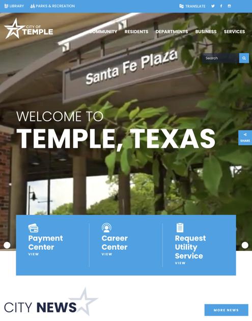 City of Temple unveils updated website | News