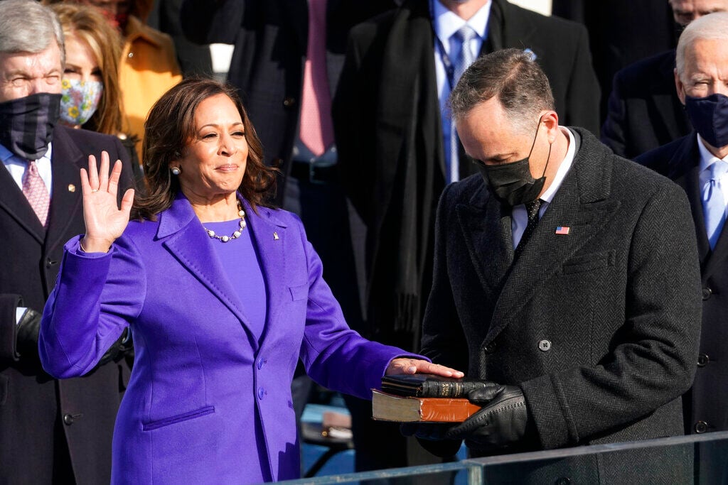 Kamala Harris is sworn in