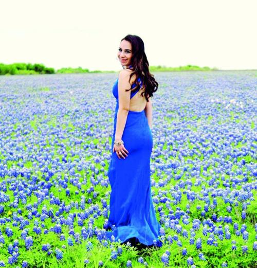 Bluebonnet prom dress