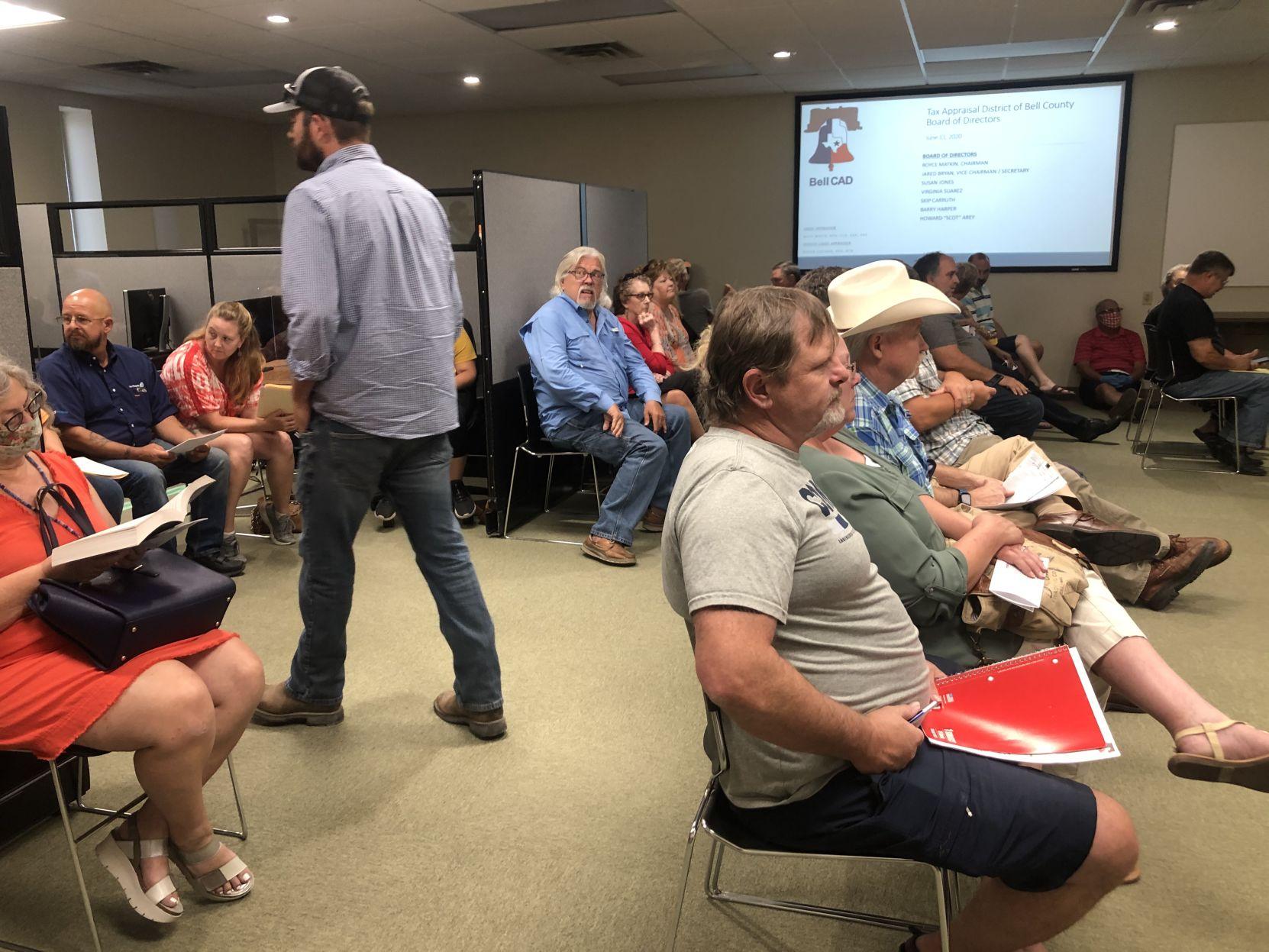 Dozens complain about high tax appraisals at board meeting in Belton
