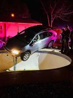 SUV smashes into Killeen backyard, teeters over swimming pool