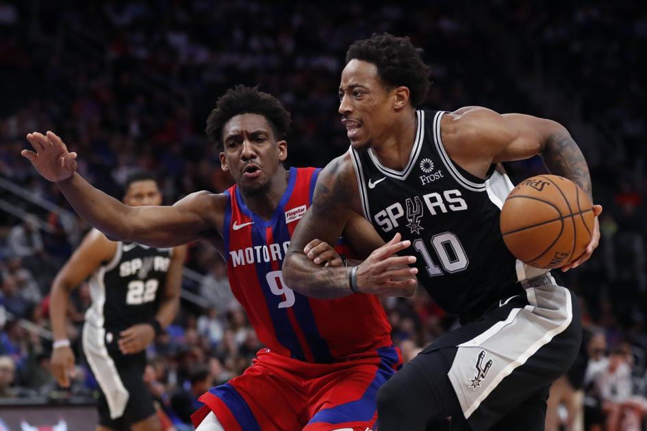 Detroit Downs San Antonio Wood Scores Career High 28 As Pistons