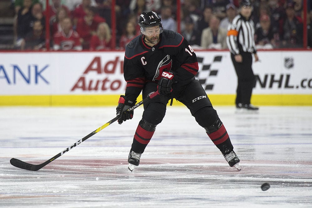 Forward Andrei Svechnikov is back on the ice for the Carolina Hurricanes at  training camp