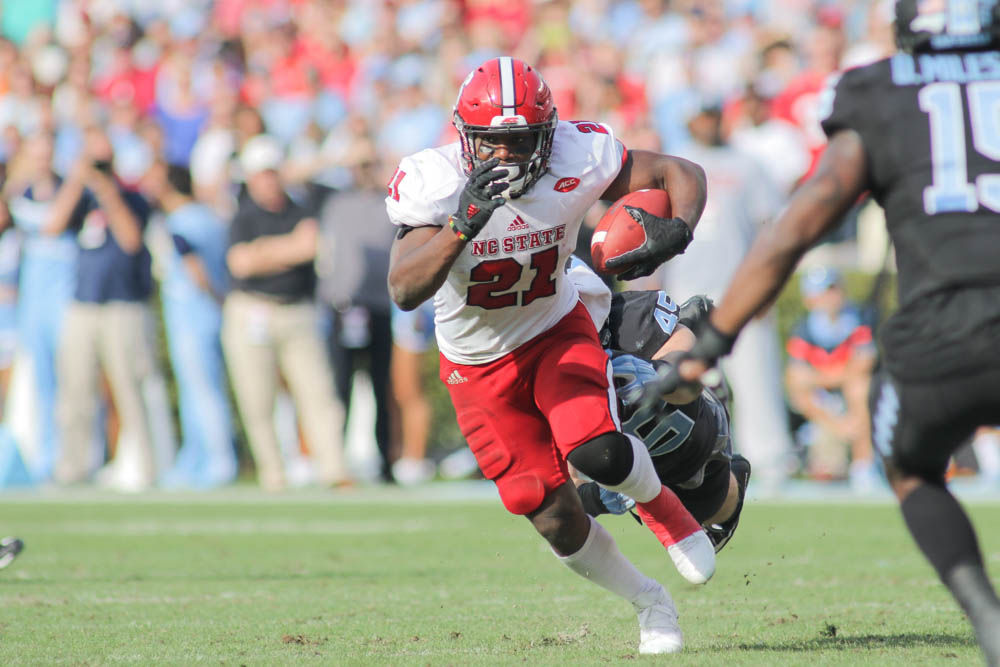 Running back Matthew Dayes of the Cleveland Browns takes part in a