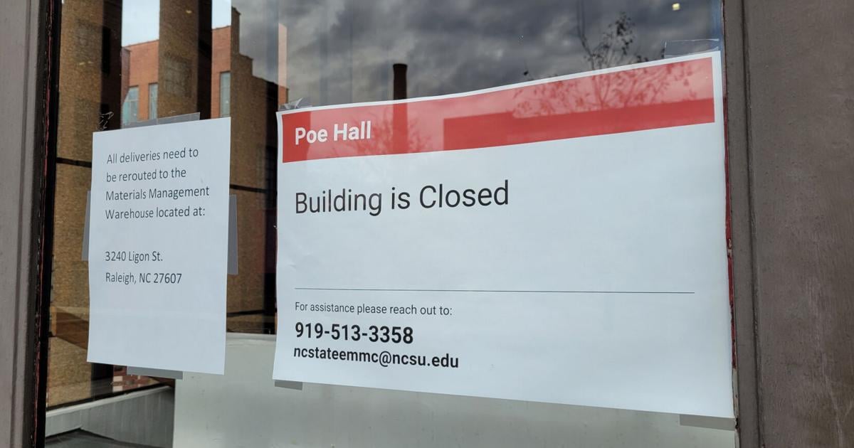 North Carolina State University closes Poe Hall Building after 150 cancer cases are linked back�to�the�building