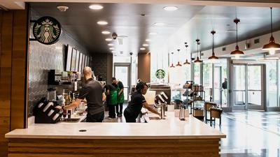 Sideview of Starbucks