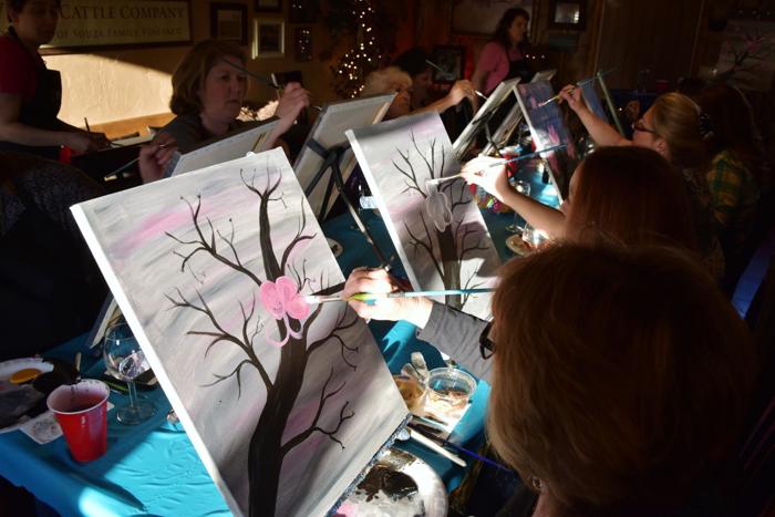 Photo Gallery Grab Your Brush And Blush A Painting Event With