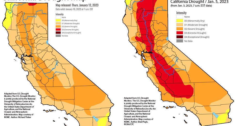Drought status upgraded as rain and snow persists throughout state ...