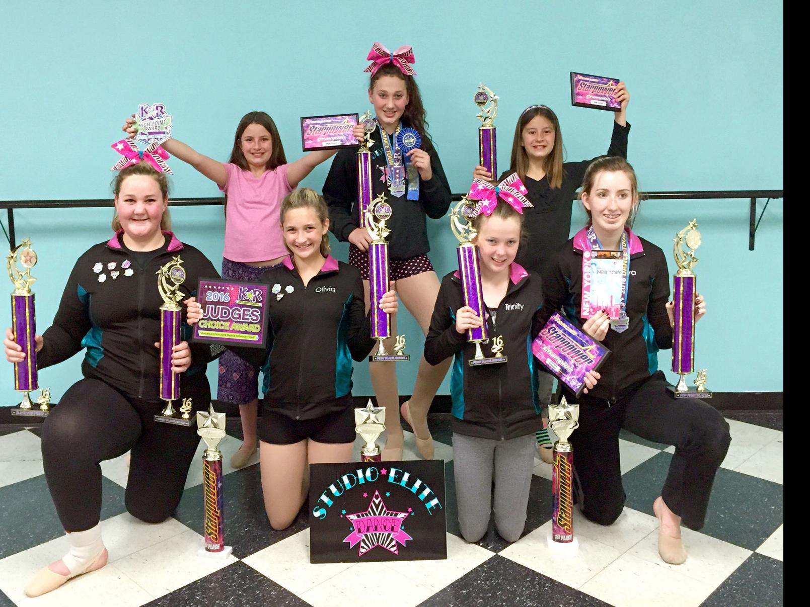 Studio Elite Dance Competition Team Comes Home With Awards Lifestyle Tehachapinews Com At impact trophies & medals, we offer a huge range of singing trophies, medals and awards suited to any singing or karaoke event or competition. studio elite dance competition team