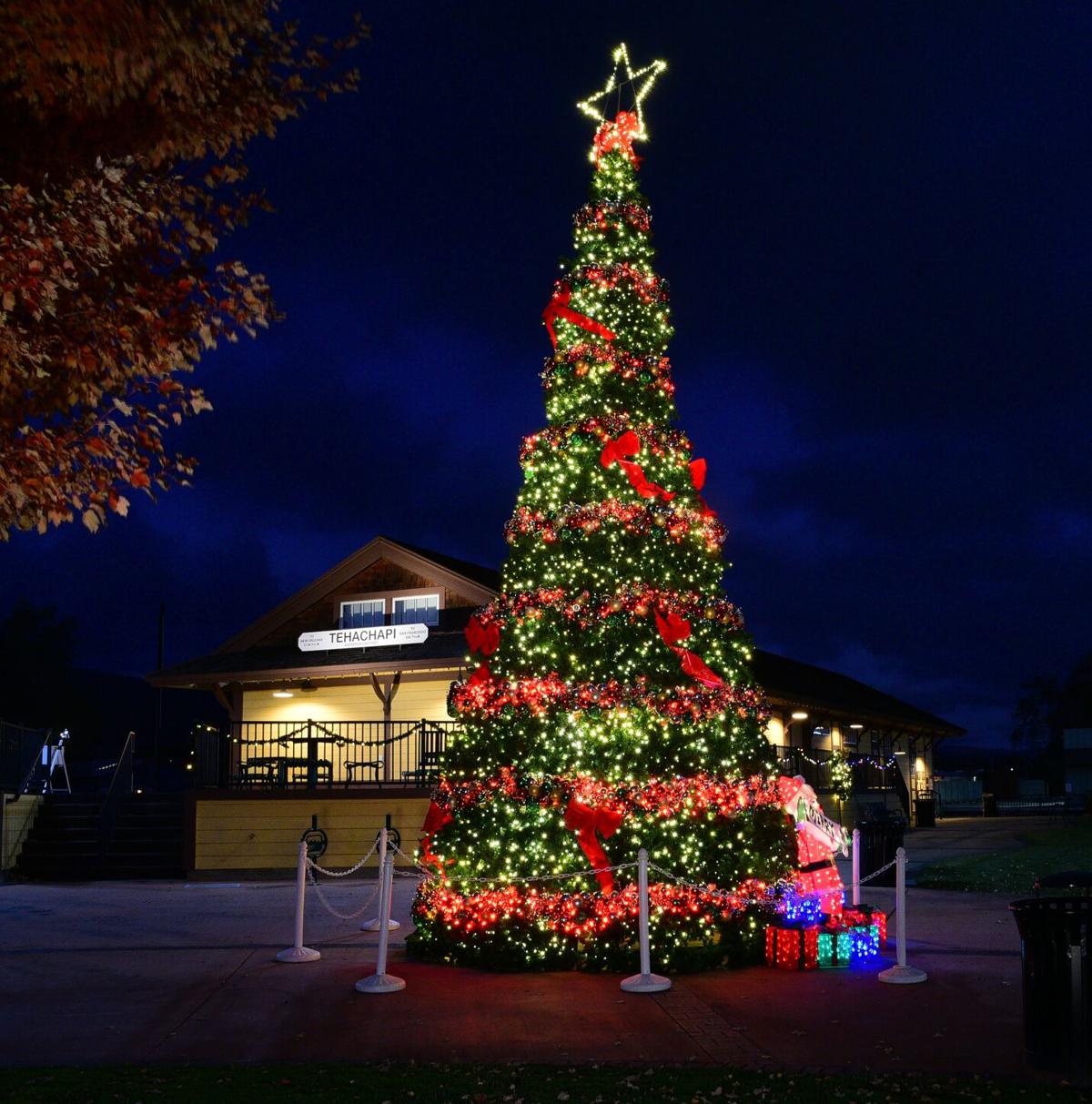 PHOTO GALLERY Oh, Christmas tree! It's up at the Depot, and ready for