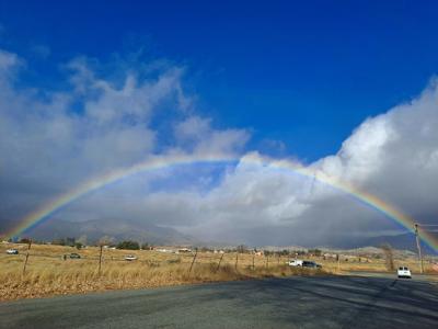 Natural Sightings A Rainbow Bridge Across The Valley Lifestyle Tehachapinews Com