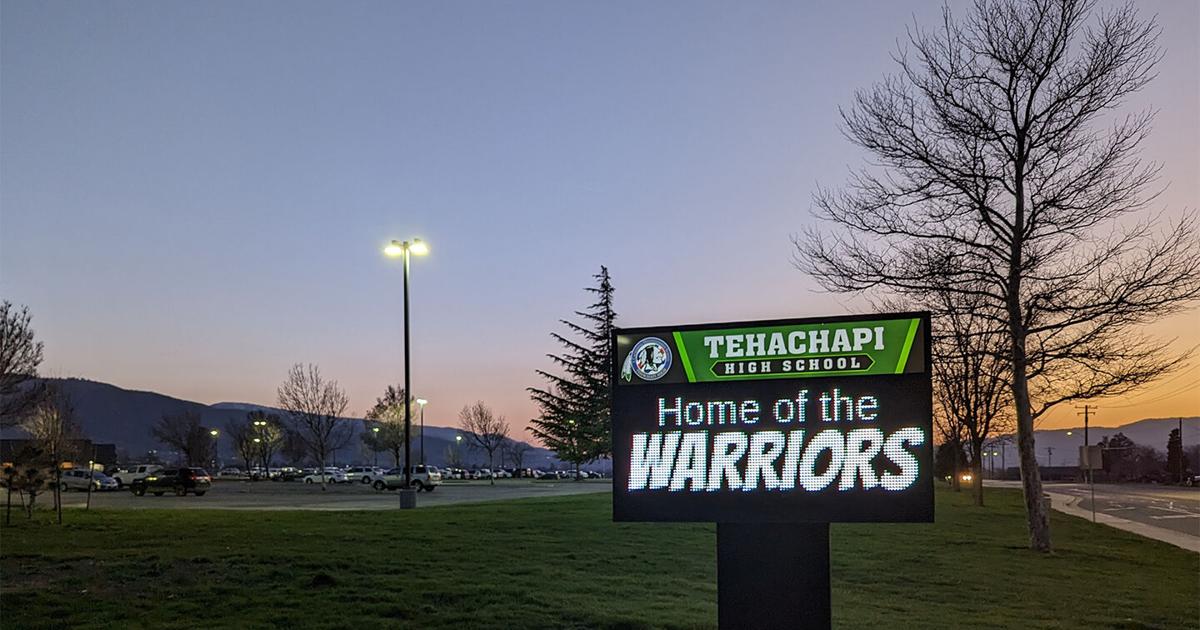 Tehachapi High School Sign | | tehachapinews.com
