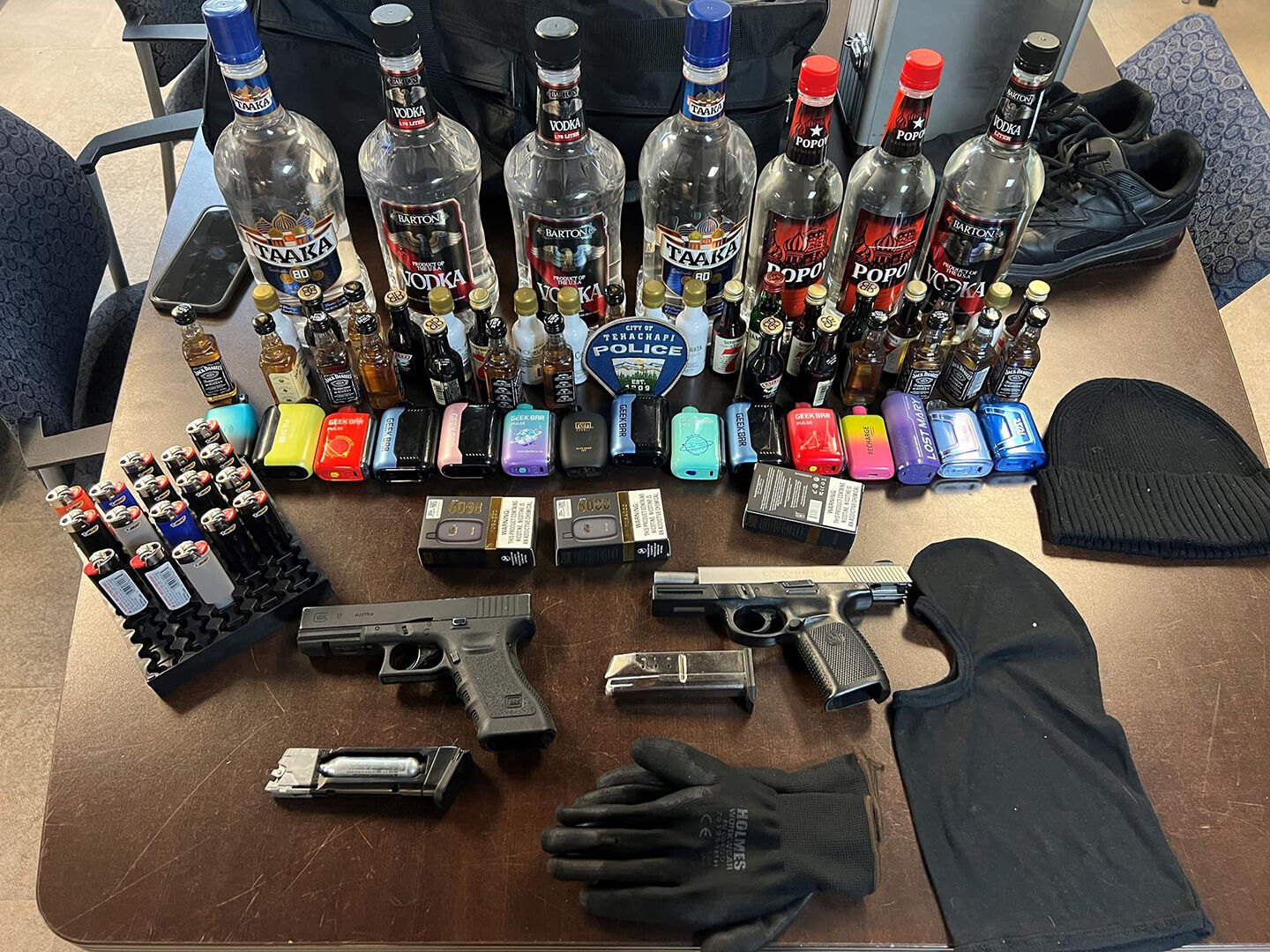 TPD: Firearms recovered in armed robbery arrest | News | tehachapinews.com