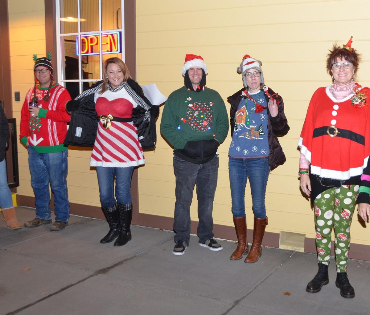 PHOTO GALLERY Ugly Christmas sweaters, wine make for fine evening