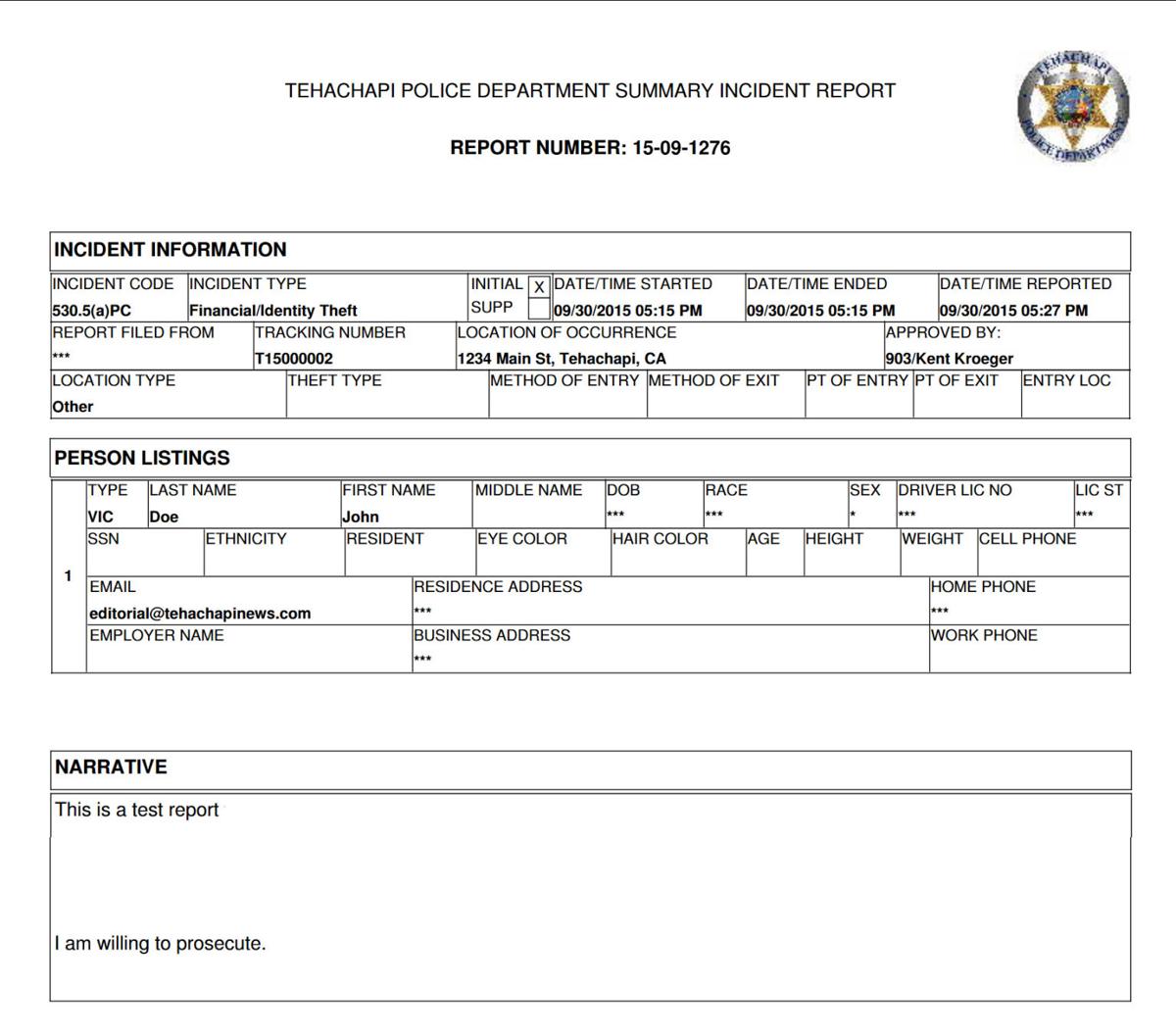 TPD introduces online police reports News
