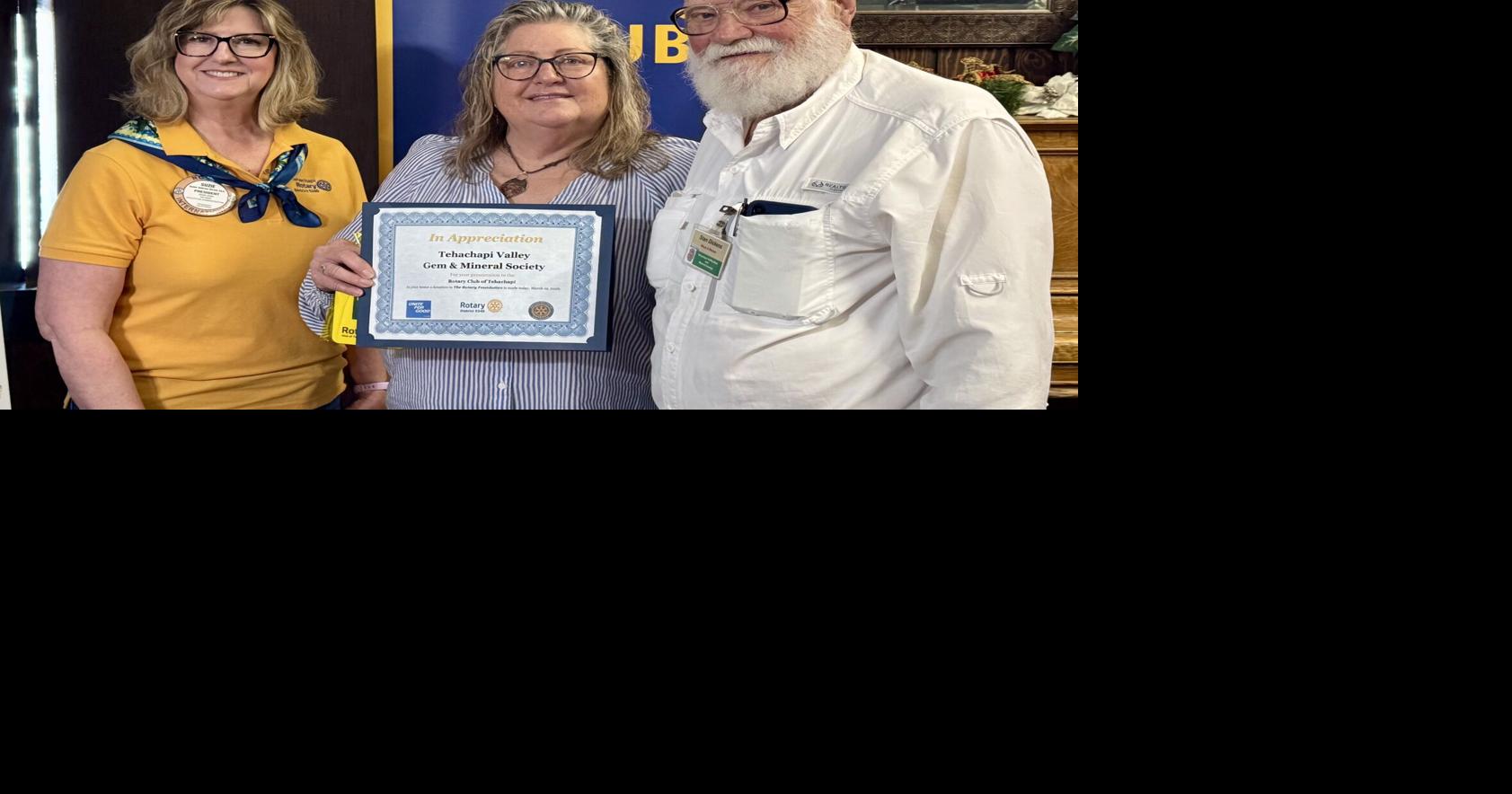 Tehachapi Valley Gem & Mineral Society speaks at Rotary